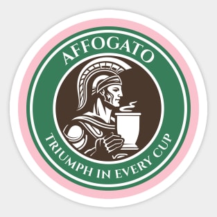 Affogato coffee - Creamy Bliss Espresso Sticker